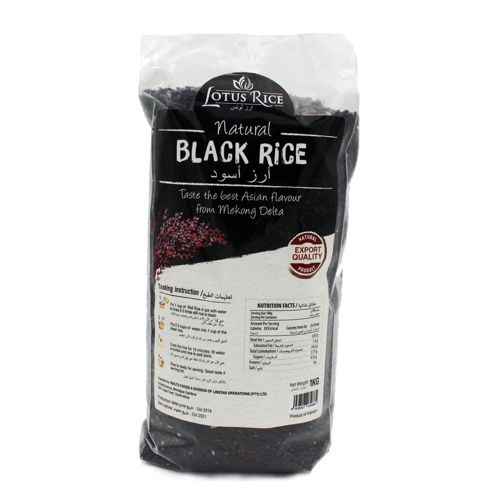 LOTUS Natural Black Rice - 1KG