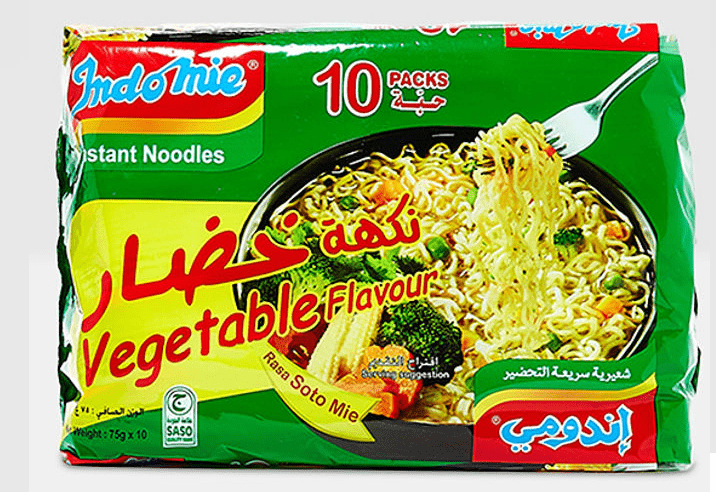 INDOMIE Instant noodle Vegetable Flavour Rosa Soto Mie 5x75g