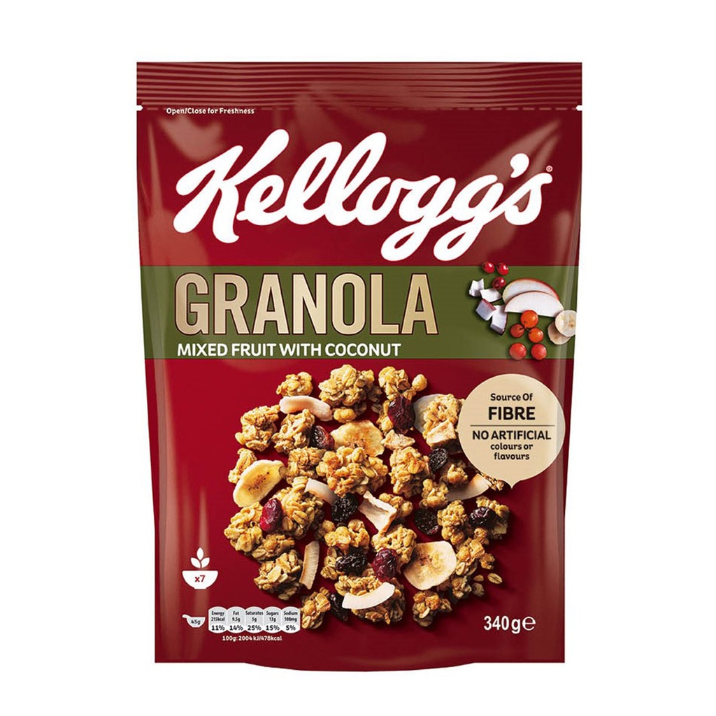 Granola Mixed Fruit With Coconut 340 Gm