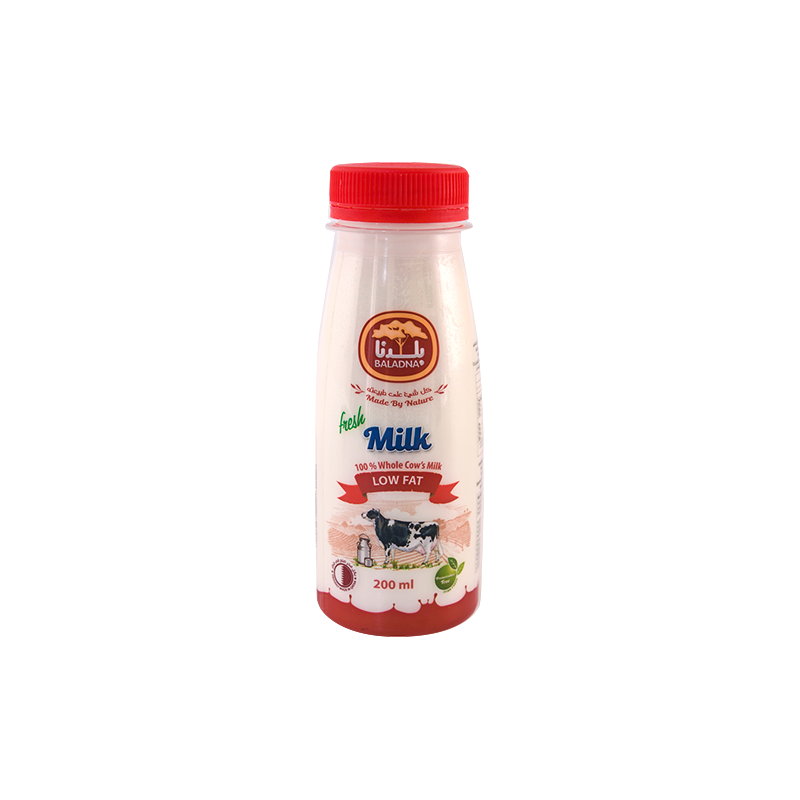 Baladna Fresh Milk Low Fat Cow 200 ml/0582