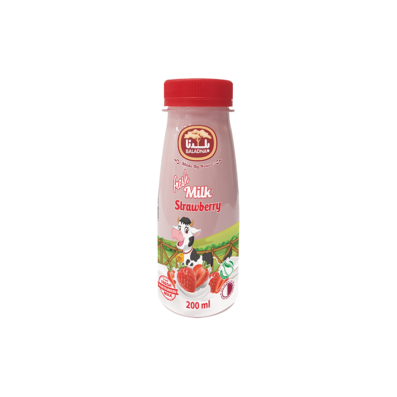 Baladna Fresh Flavored Milk Strawberry  200 Ml/0148