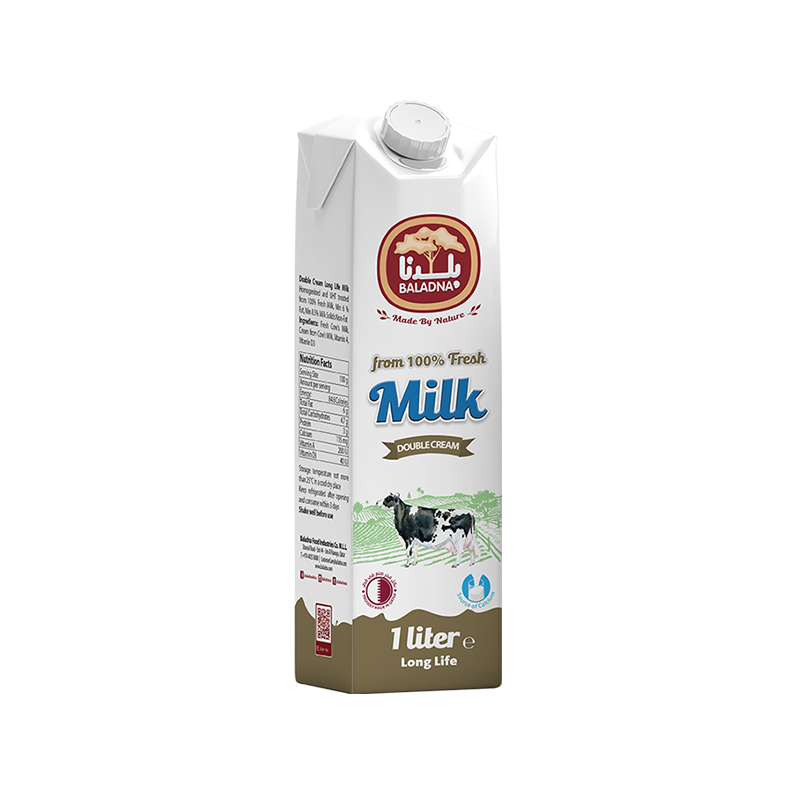Baladna UHT Double Cream Milk 1L