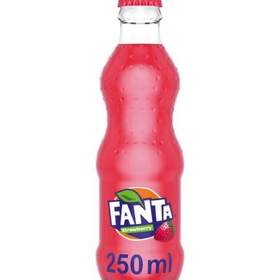 Fanta Strawberry 250Ml Glass