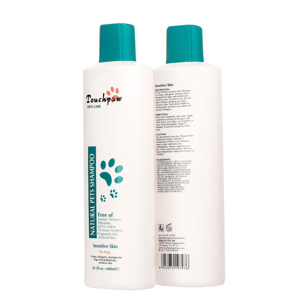 TOUCHPAW Sensitive Skin Shampoo Nutritive 600ml
