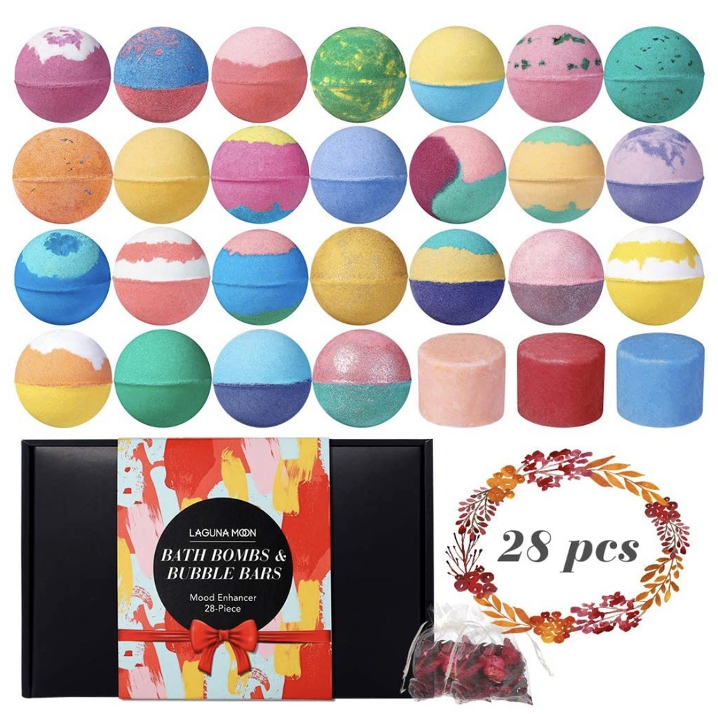 LAGUNA MOON BATH BOMB &amp; BUBBLE BARS 28PCS