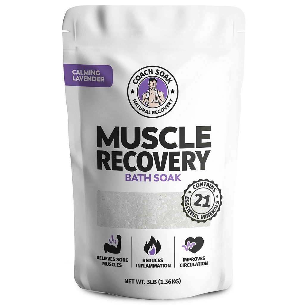 Coach Soak Muscle Recovery Bath Soak - Calming Lavender 1.36kg