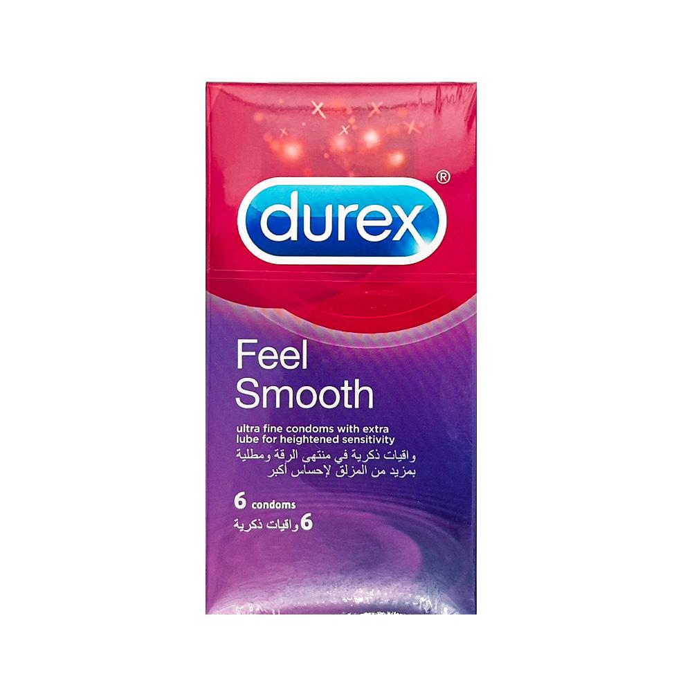 Durex Feel Smooth Ultra-Fine Condoms With Extra Lube 6S