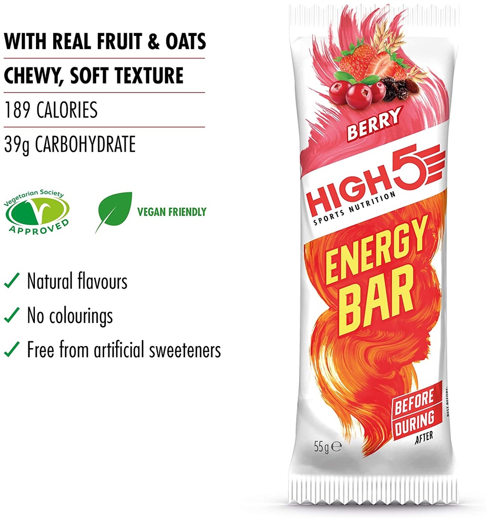 High-5 Energy Bar Berry 55 Grams