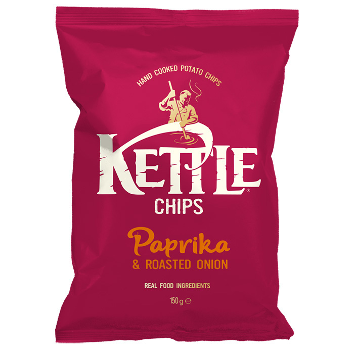 KETTLE CHIPS PAPRIKA 150G*8