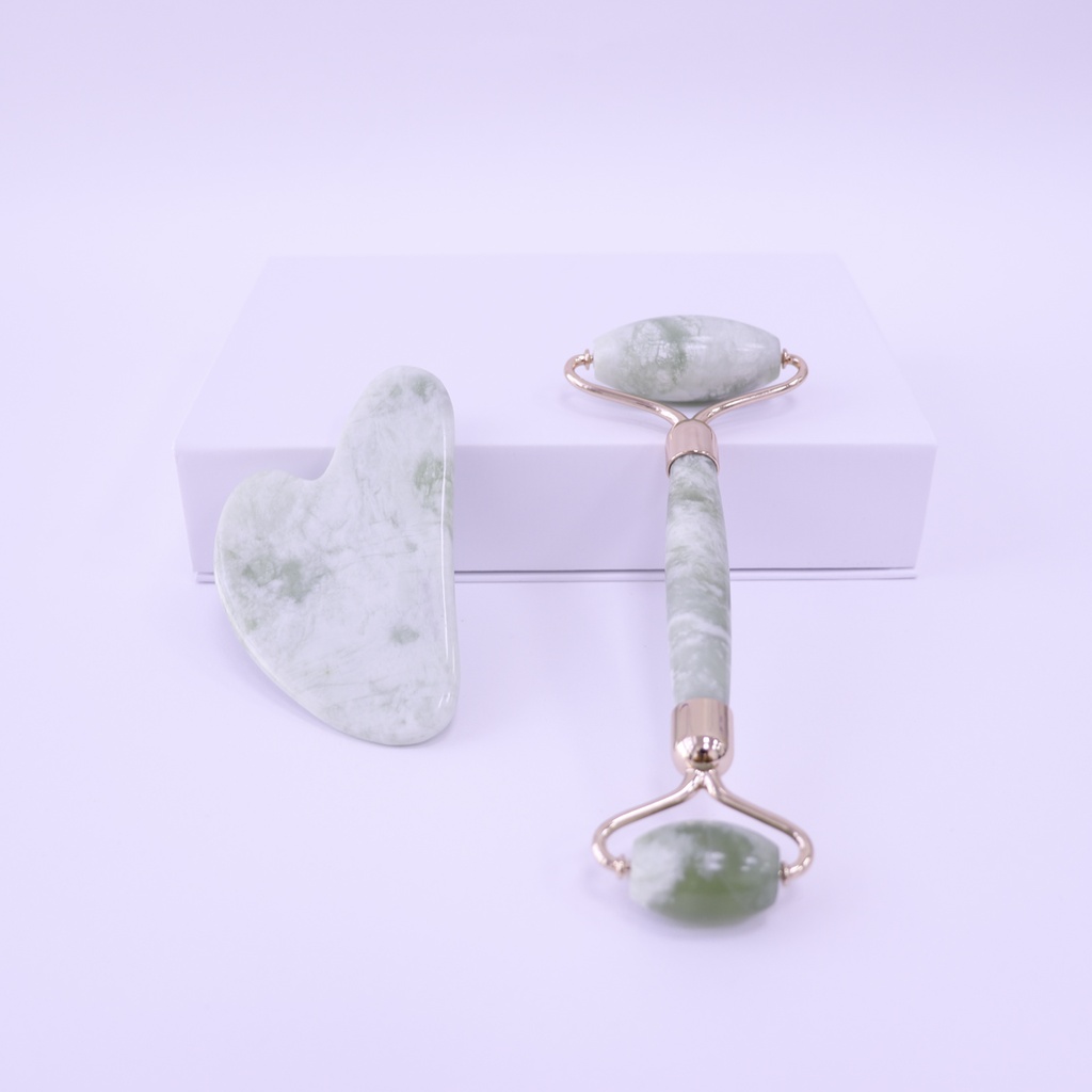 Royal Stone Roller+Gua Sha Board Set