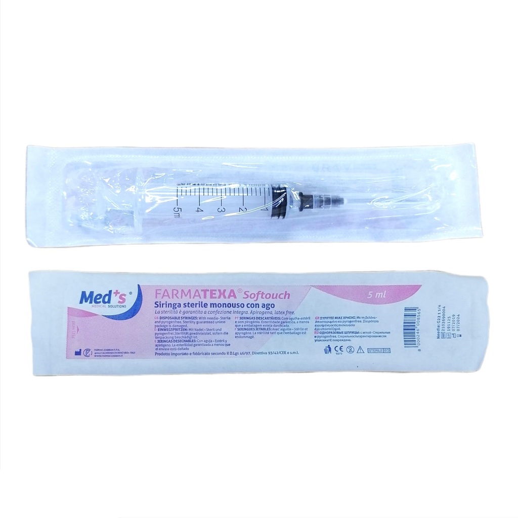 Farmatexa Sterile Syringes With Needle Cc 5
