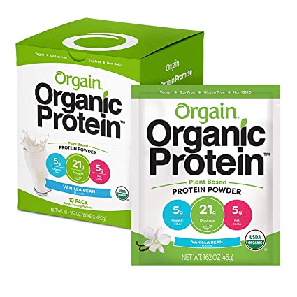 Orgain Organic Plant Based Protein Powder Travel Pack