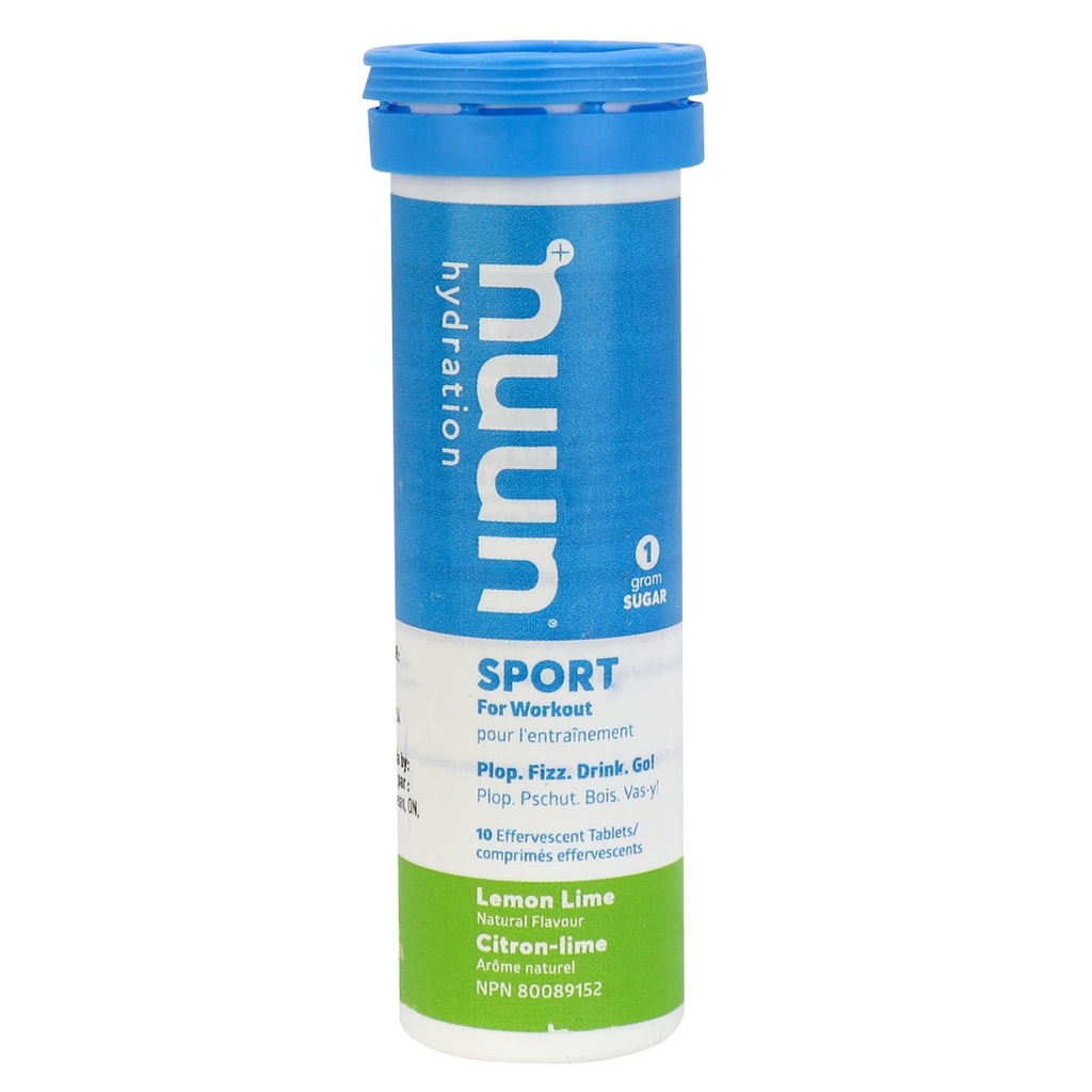 Nuun Sport: Electrolyte Drink Tablets, lemon lime
