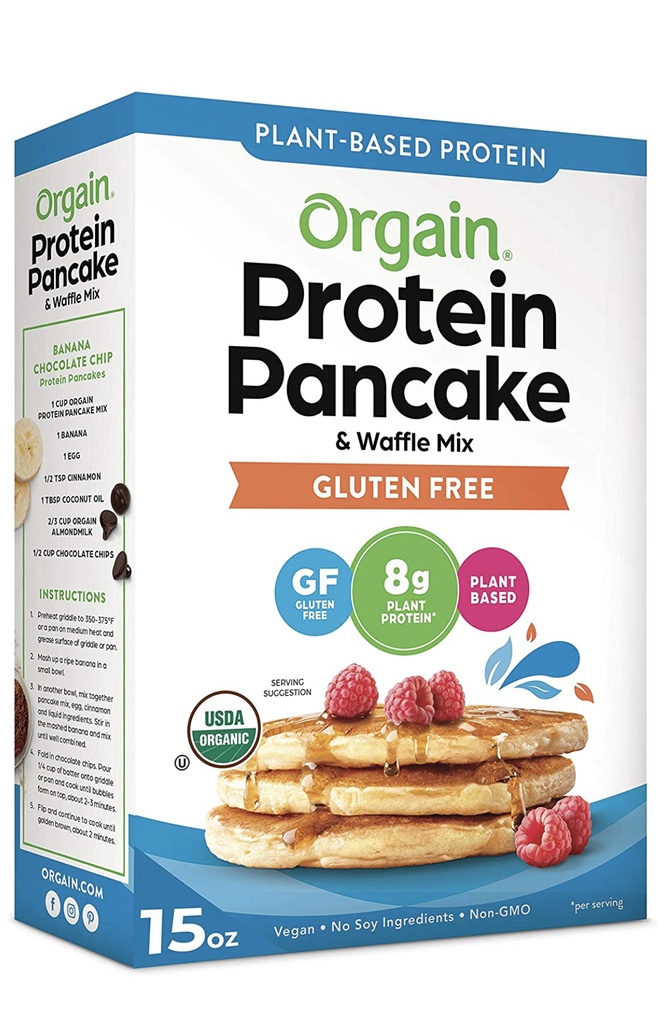 Orgain Protein Pancake &amp; Waffle Mix, Gluten Free