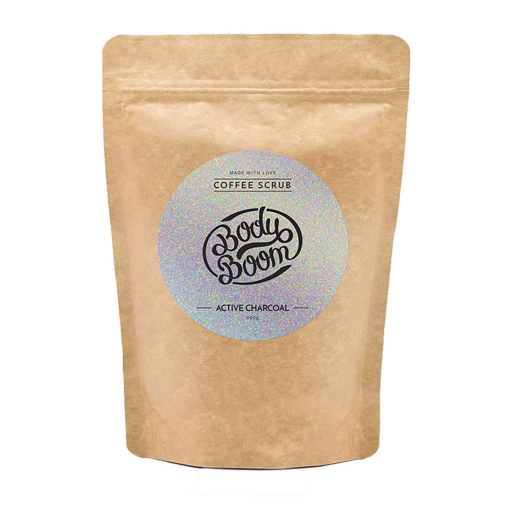 Body Boom Active Charcoal Coffee Scrub- 100 Gms.