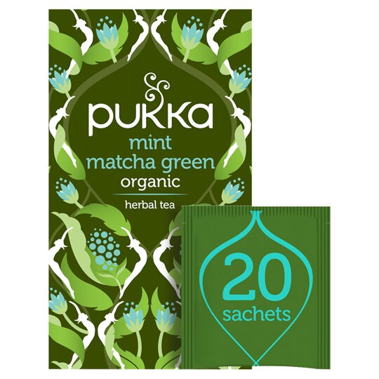 Pukka Organic Fair Mint Matcha Green 20 Tea Bags 30G