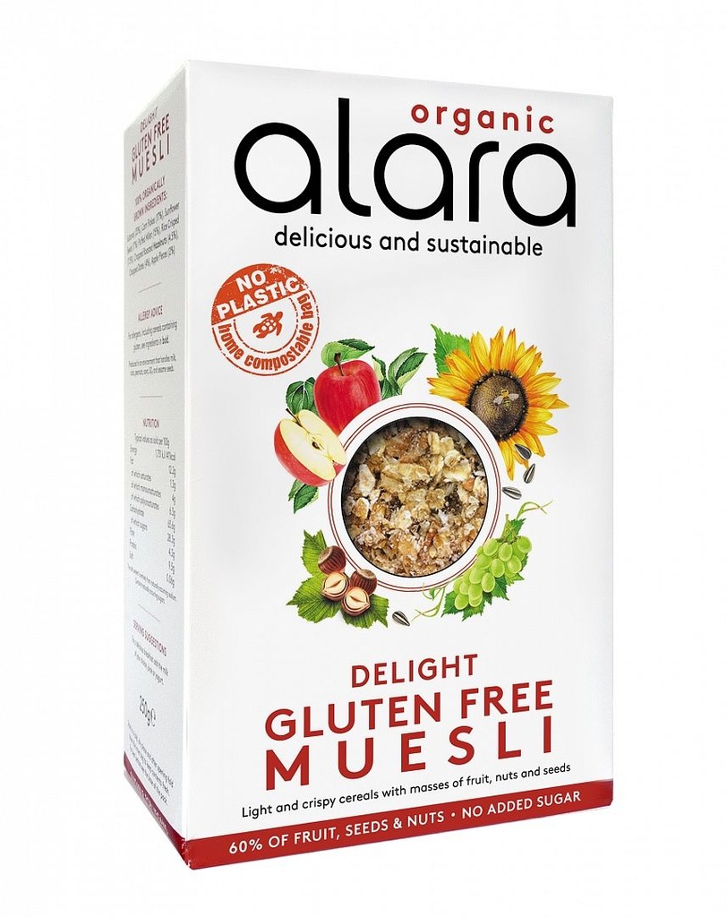 ALARA ORGANIC GULTEN FREE DELIGHT MUESLI