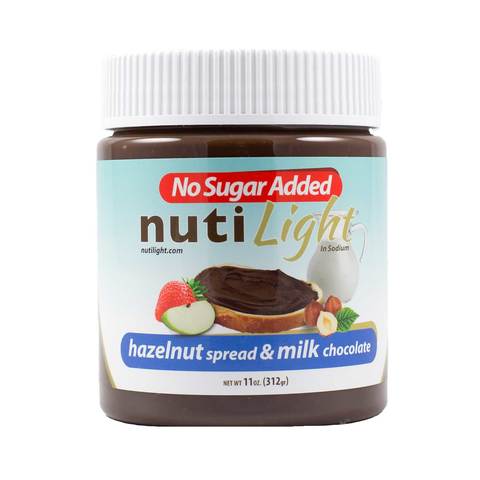 NUTI LIGHT -HAZELNUT SPREAD &amp; MILK CHOCOLATE 312G