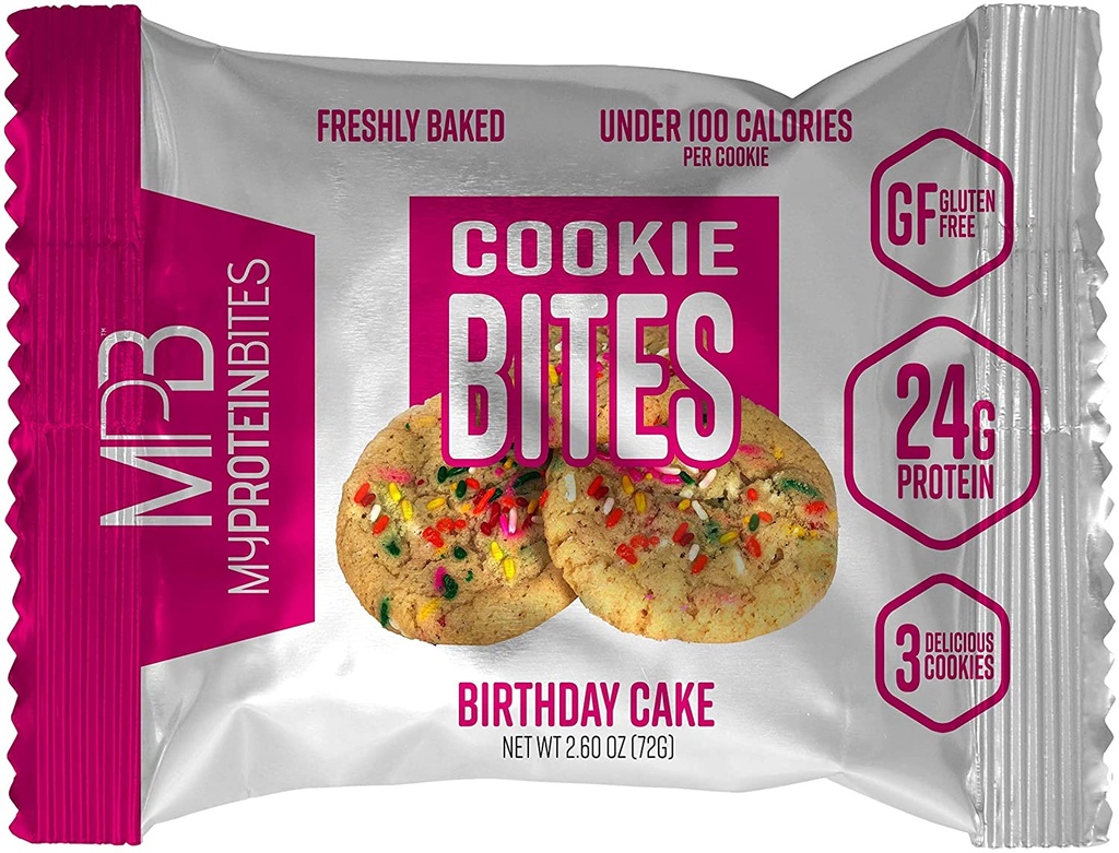 MPB MY PROTEIN BITES -BIRTHDAY CAKE 72G