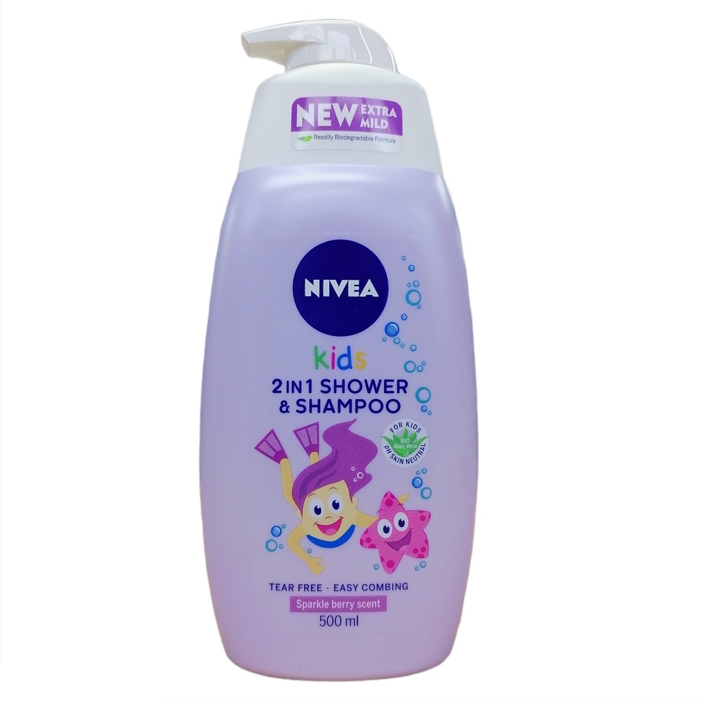 Nivea Kids Shower 2In1 Gril  500Ml