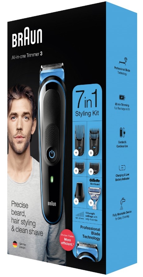 Braun Mgk3245 Multipurpose Hair Trimmer And Shaver