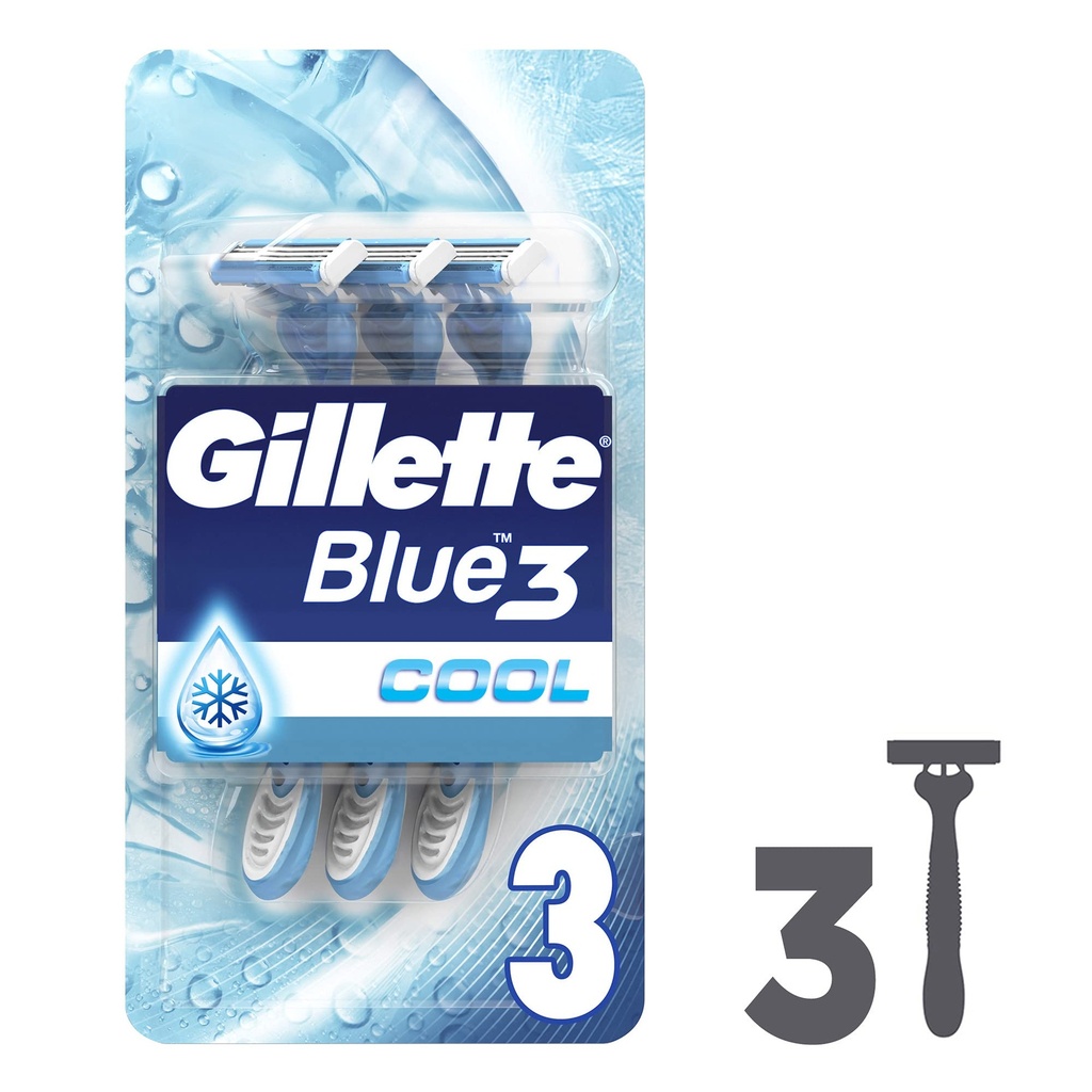 Gillette Blue3 Cool Razor Pack Of 3