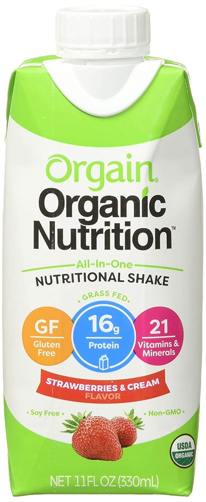 Orgain Organic Nutrition Shake Strawberries &amp; Cream