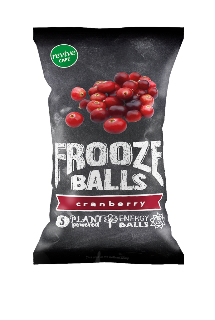 Frooze Energy Balls Plant Protein Fruit &amp; Nut CRANBERRY