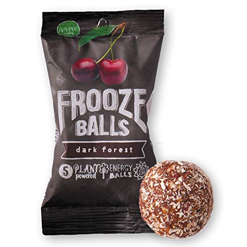 Frooze Energy Balls Plant Protein Fruit &amp; Nut dark forest