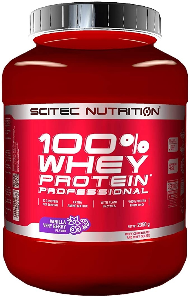 100% Whey Isolate berry vanilla powder 2000grms