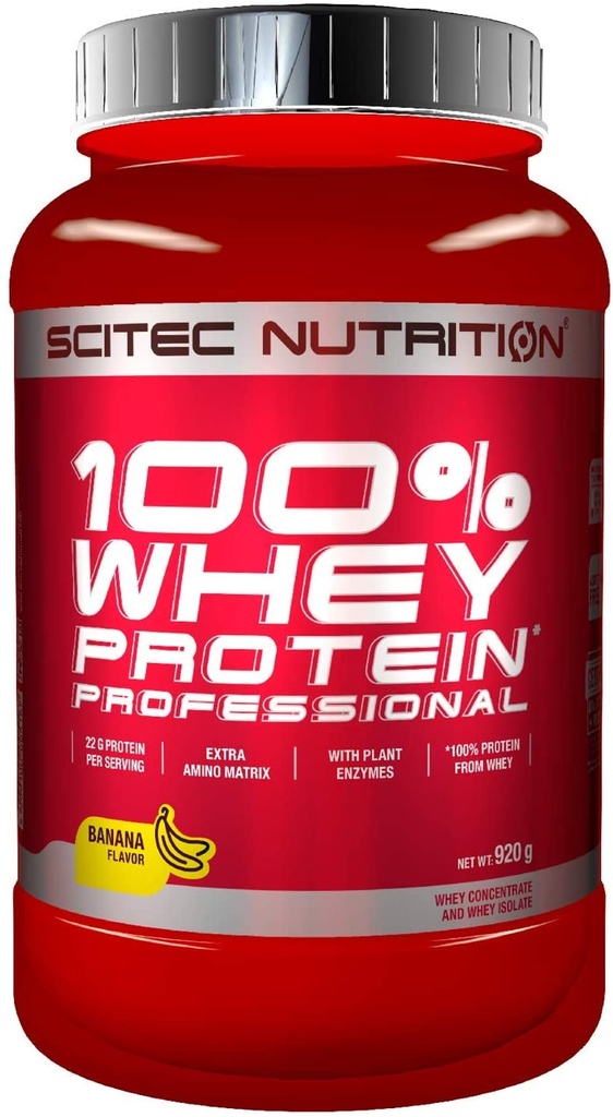 100% Whey Protein Professional Kiwi banana powder 920grms