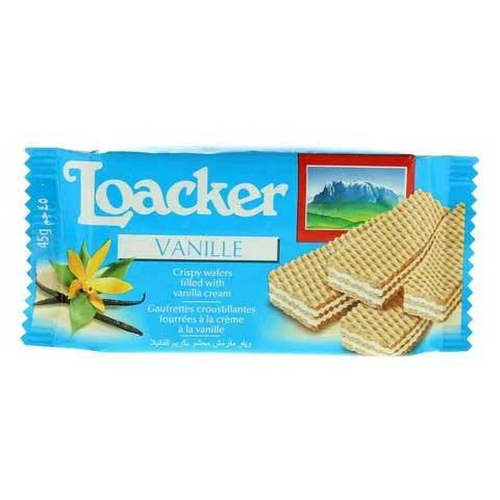 Loacker Vanille wafer 45G