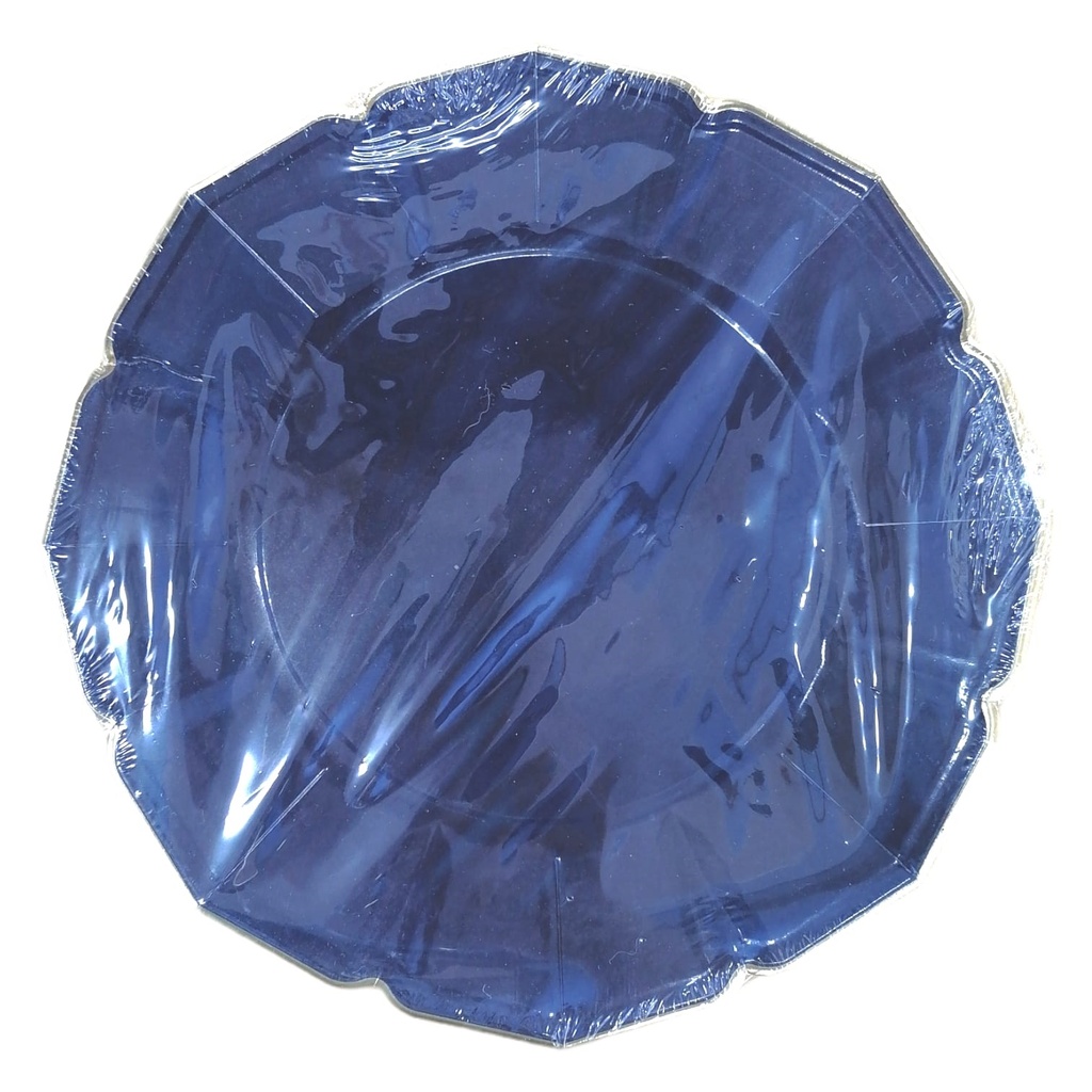 NAVY BLUE DINNER PLATES  (PACK OF 8)