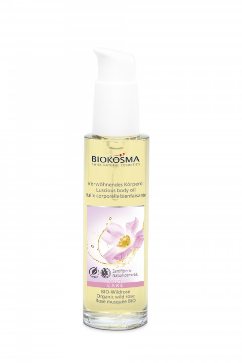 Biokosma Body Oil Luscious With Organic Wild Rose100Ml