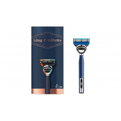 Kcg Gillette Shaving &amp; Edge Razor Blue Chrome 1Up