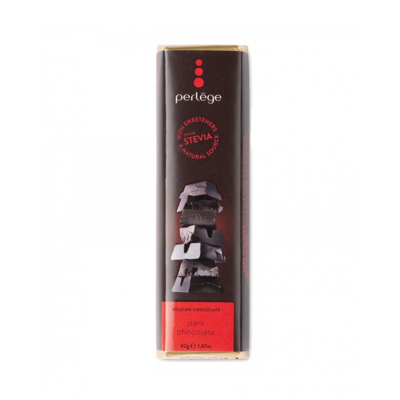 PERLEGE BAR DARK SOLID STEVIA 42gm