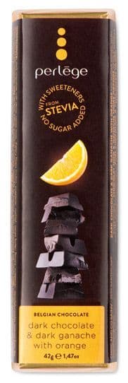 PERLEGE BAR DARK ORANGE GANACHE STEVIA 42gm