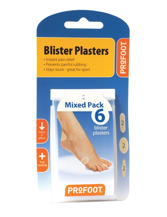 Profoot Blister Plaster Mixed Pack 6Pc