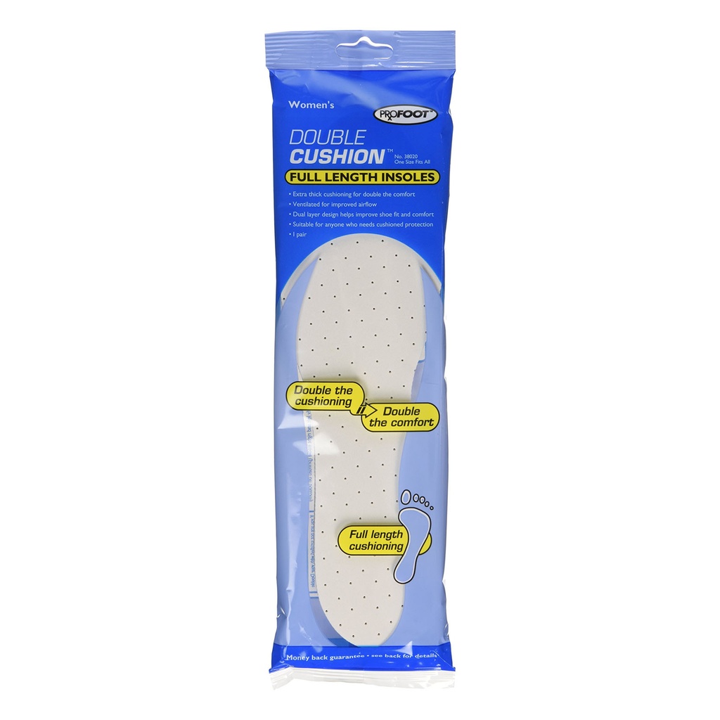 Profoot Double Cushion Insoles Full Length Women