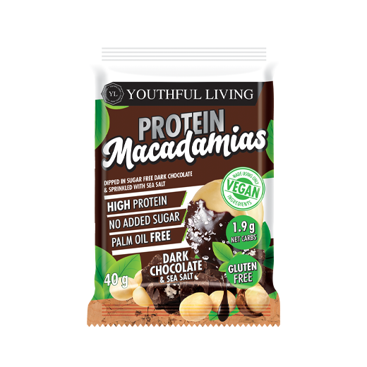 Youthful Living Protein D Choc Sea Salt Macademia 40gm