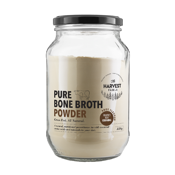 The Harvest Table Organic Pure Bone Broth Powder-Grass Fed 350gm