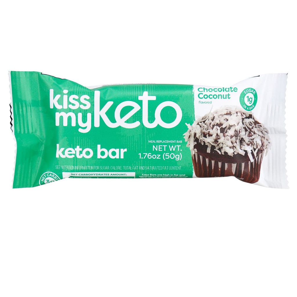 KISSMYKETO-KETO BAR CHOCOLATE COCONUT-50G