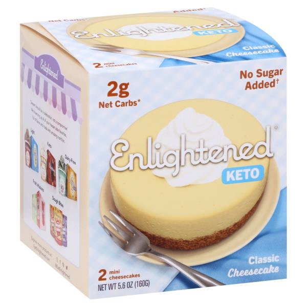 ENLIGHTENED MINI KETO CHEESECAKE CLASSIC 160G (2 MINI CHEESECAKES)