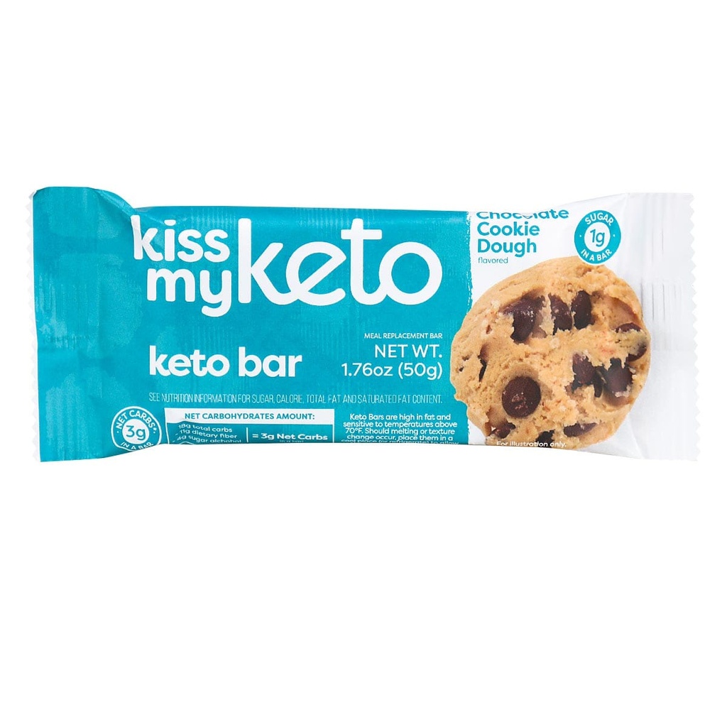 KISSMYKETO-KETO BAR CHOCOLATE COOKIE DOUGH-50G