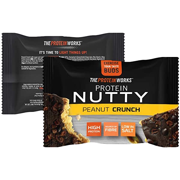 THE PROTEINWORKS  PROTEIN NUTTIES PEANUT CRUNCH 40G WRAP 