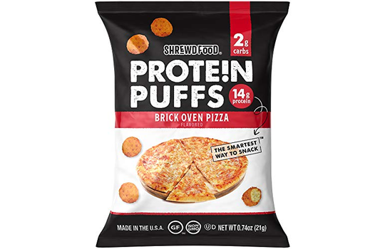 SHREWD FOOD PROTEIN PUFFS BRICK OVEN PIZZA 21G