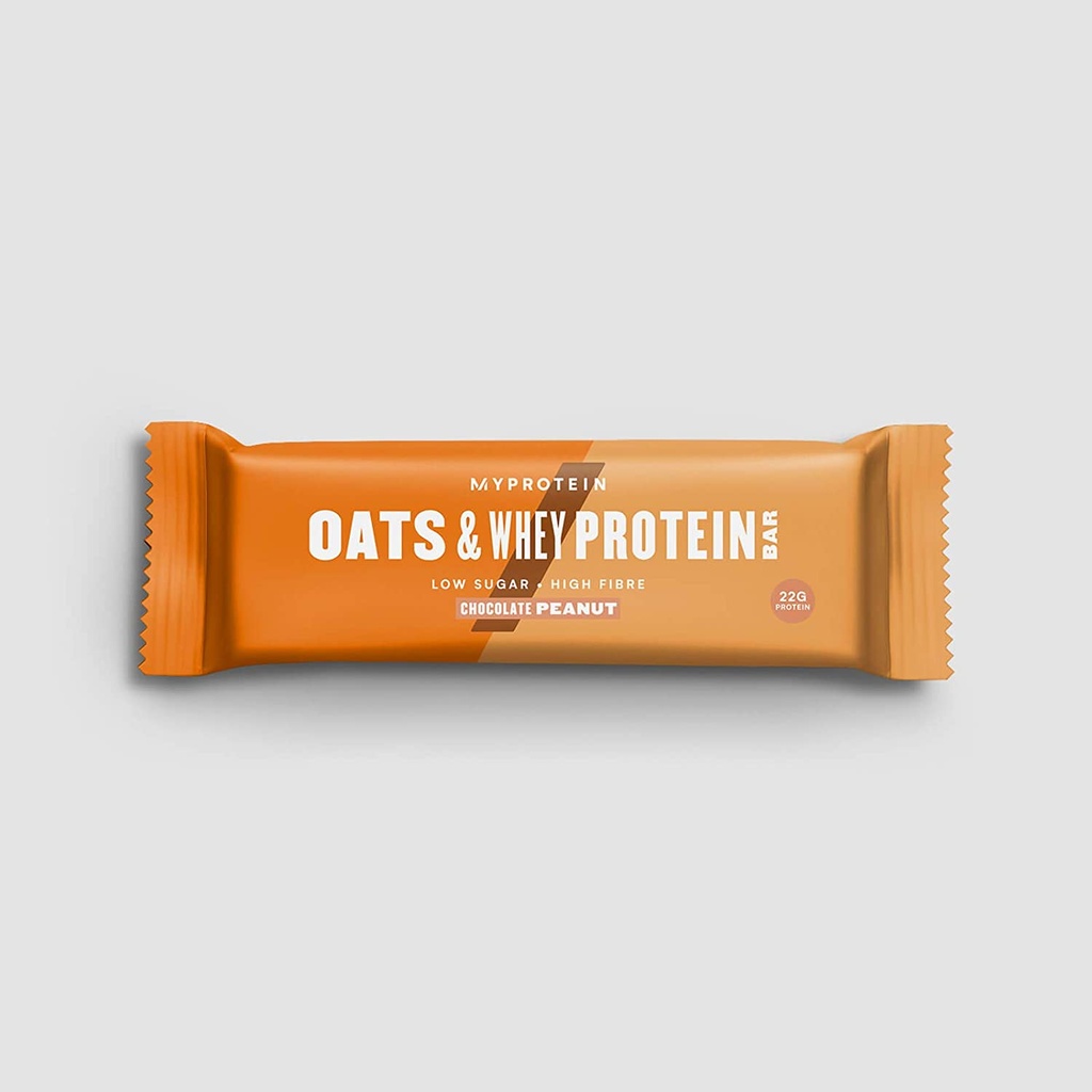MYPROTEIN-MYBAR OATS &amp; WHEY-CHOCOLATE PEANUT BARS 88G