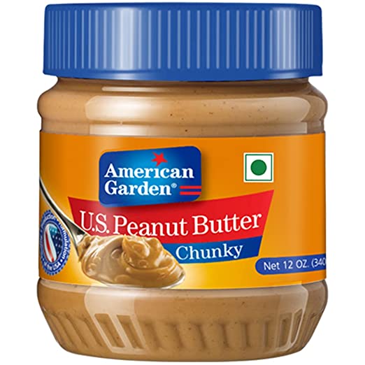 American Garden Peanut Butter Chunky 340Gm