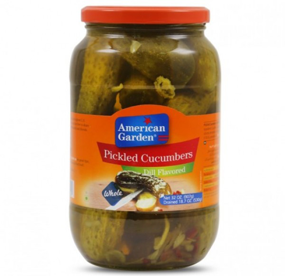 American Garden Pickled Cucumbers dill Flavored 907g