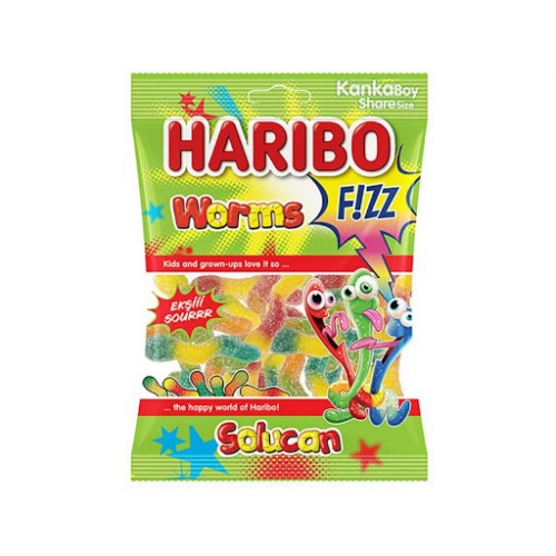 Haribo Fizz Worms 70gm